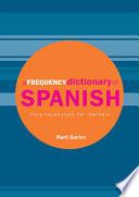 libro A Frequency Dictionary Of Spanish
